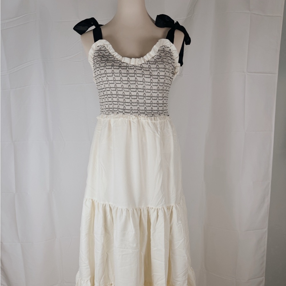 Elegant Cream Maxi Dress
